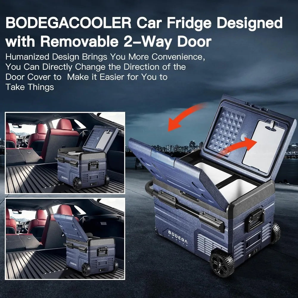 Car Refrigerator, RV Car Fridge Dual Zone APP Control, Portable Freezer