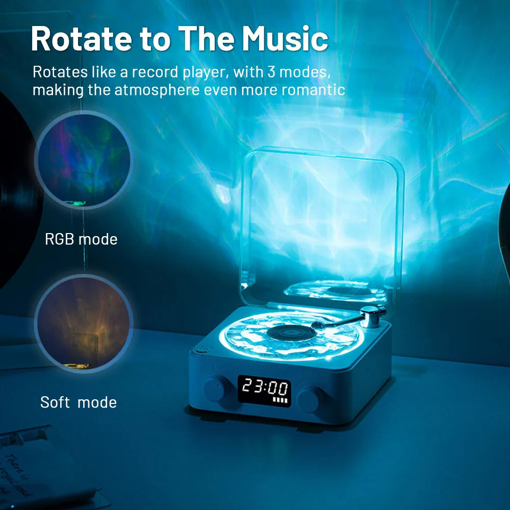 Mini Retro White Noise Bluetooth Speaker Portable Vintage Sleep Aid Subwoofer With RGB Light Support