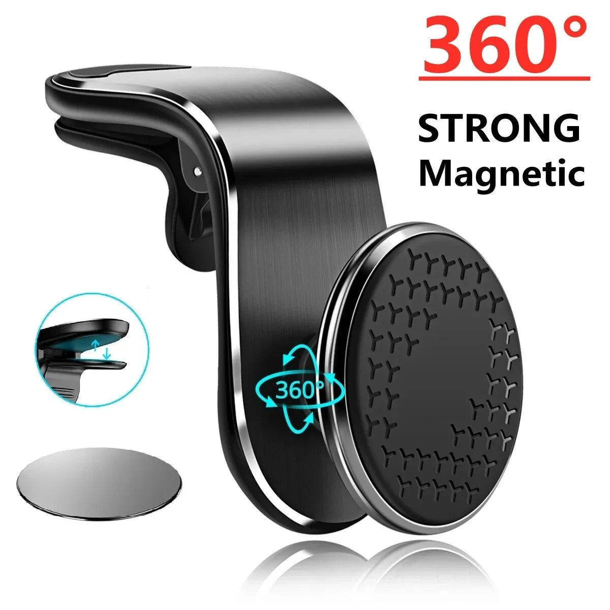 Magnetic Car Phone Holder Stand Air Vent Magnet Car Mount GPS Smartphone Mobile Support In Car