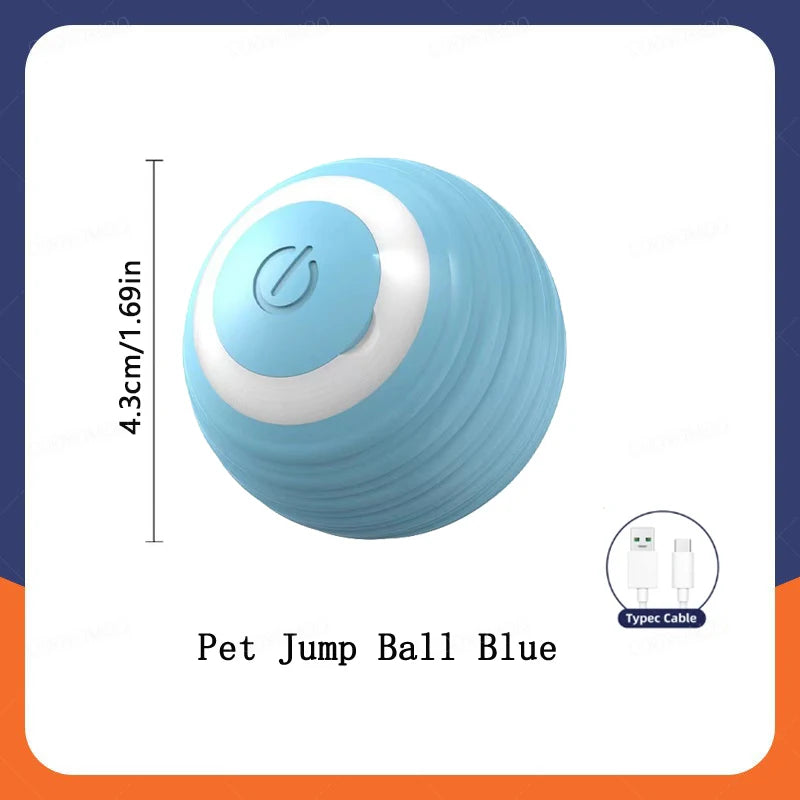 Smart Dog Toy Ball Electronic Interactive Pet Toy Ball USB Automatic Moving Bouncing for Puppy Birthday Gift Cat Products