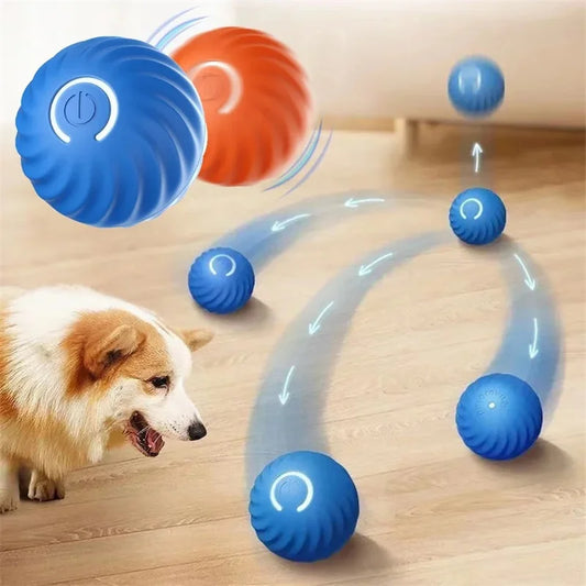 Smart Dog Toy Ball Electronic Interactive Pet Toy Ball USB Automatic Moving Bouncing for Puppy Birthday Gift Cat Products