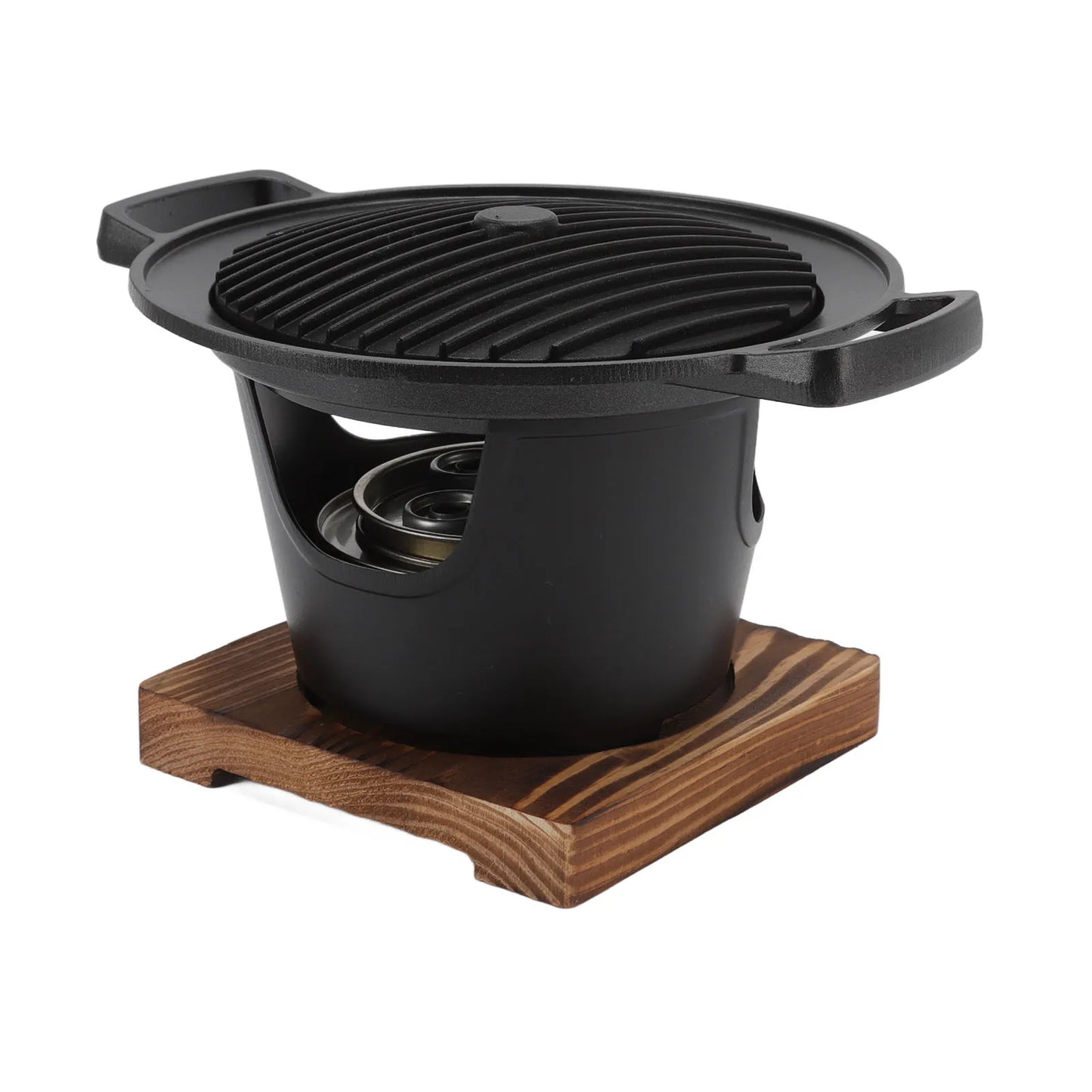 Portable Smokeless Hibachi Charcoal Grill Aluminium Alloy Mini Barbecue for Camping Home BBQ Accessories