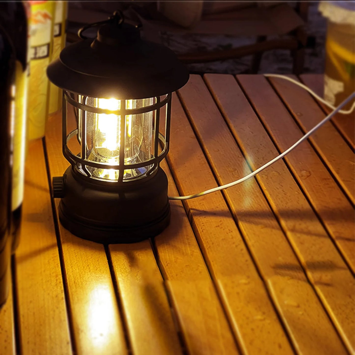 Garden Hanging Lamp Waterproof Power Bank for Hiking Climbing