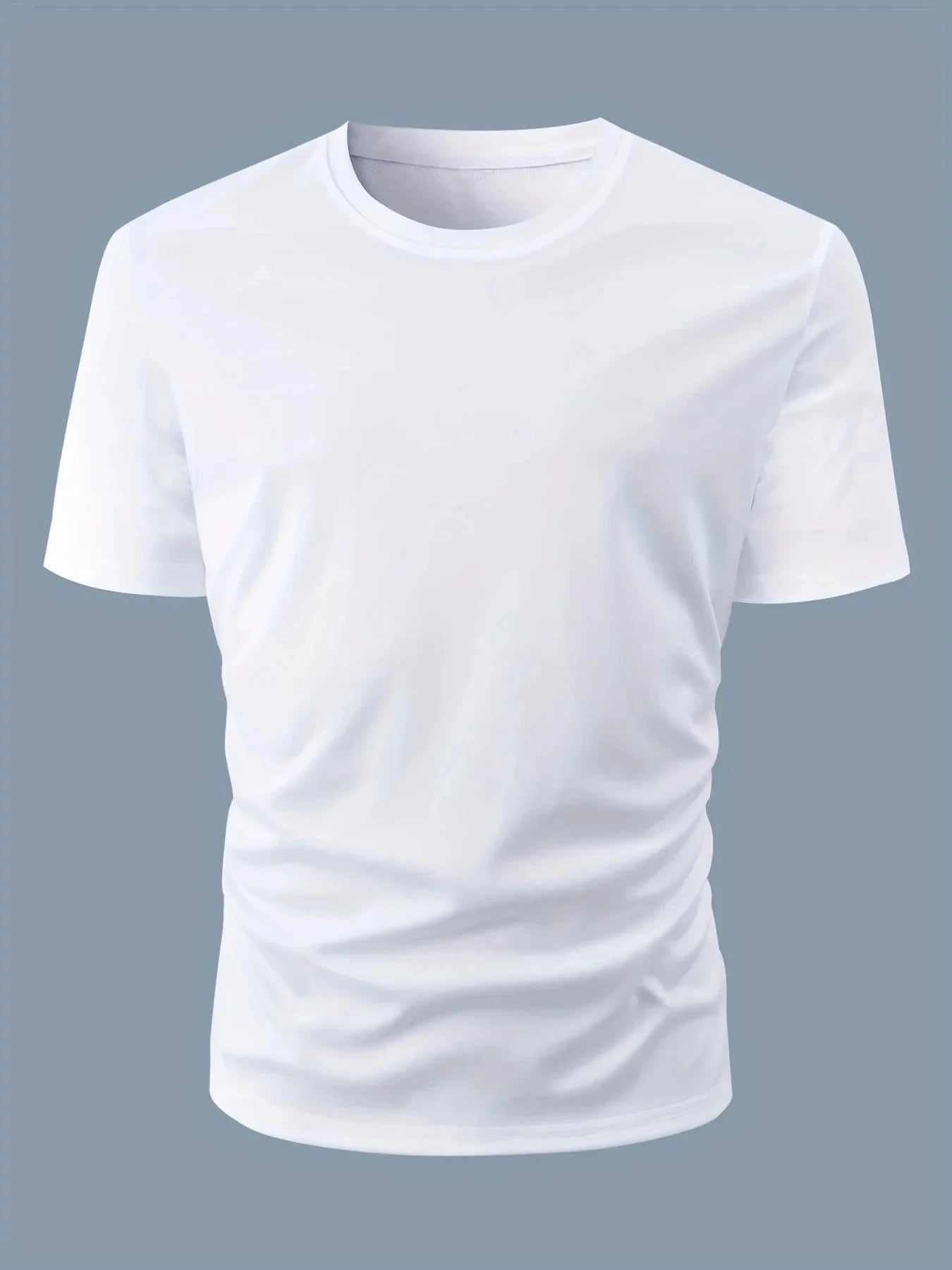 Summer men's casual loose fit large letter print round neck short sleeved T-shirt top 100% cotton High Street Unisex style