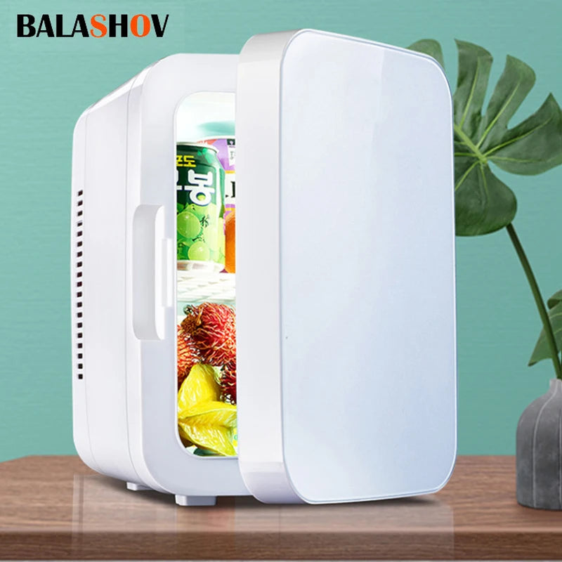 6L Portable Mini Refrigerator Multifunction Cold Freezer Car Home Cosmetics Fridge Drink Cooler Outdoor Travel Camping Beach