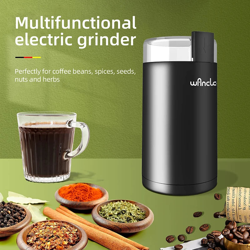 200w High-Power Coffee Grinder Multifunctional Coffee Bean Grinder Machine Home Appliance Kitchen Tools 220V/120V