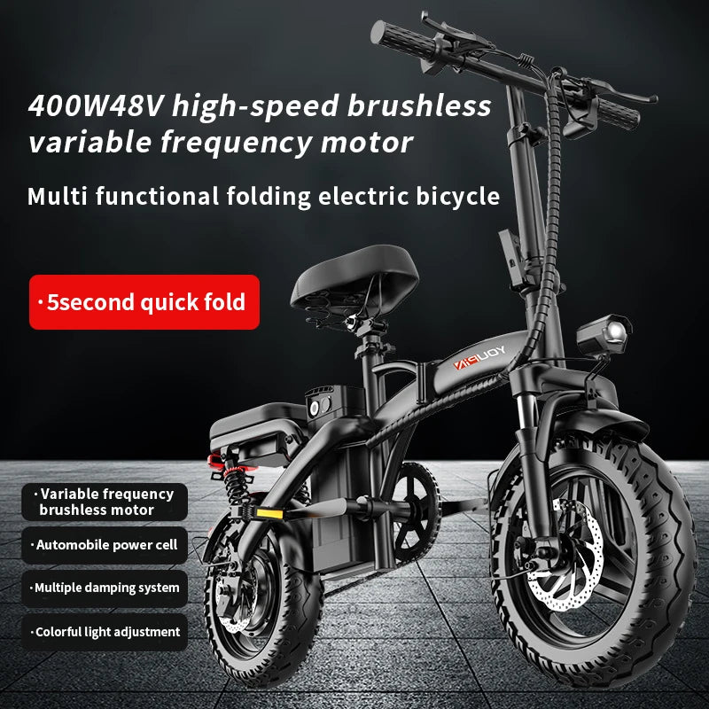 Electric Bike 400W High-Speed Motor Collapsible Electric Bicycle Lithium Battery E bike