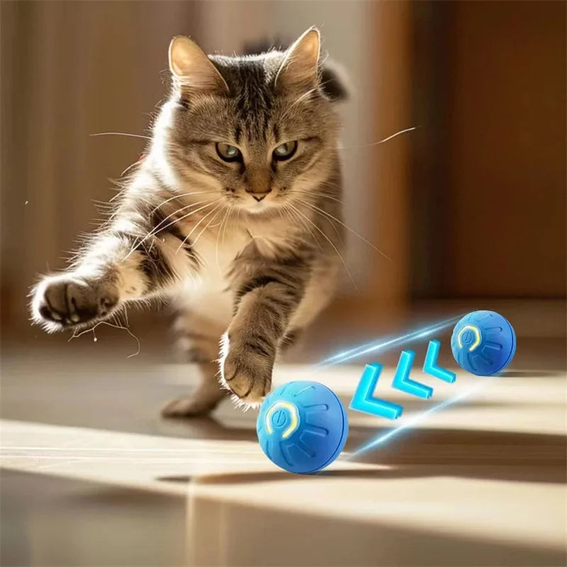 Smart Dog Toy Ball Electronic Interactive Pet Toy Ball USB Automatic Moving Bouncing for Puppy Birthday Gift Cat Products