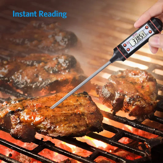 Kitchen Digital BBQ Food Thermometer Meat Cake Candy Fry Grill Dinning Household Cooking Gauge Oven Tool