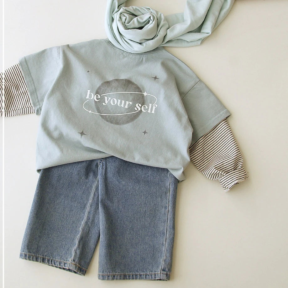 Fashion Baby Girl Spring Wide Leg Jeans Pant Cotton Infant Toddler Child Loose Denim Straight Trousers