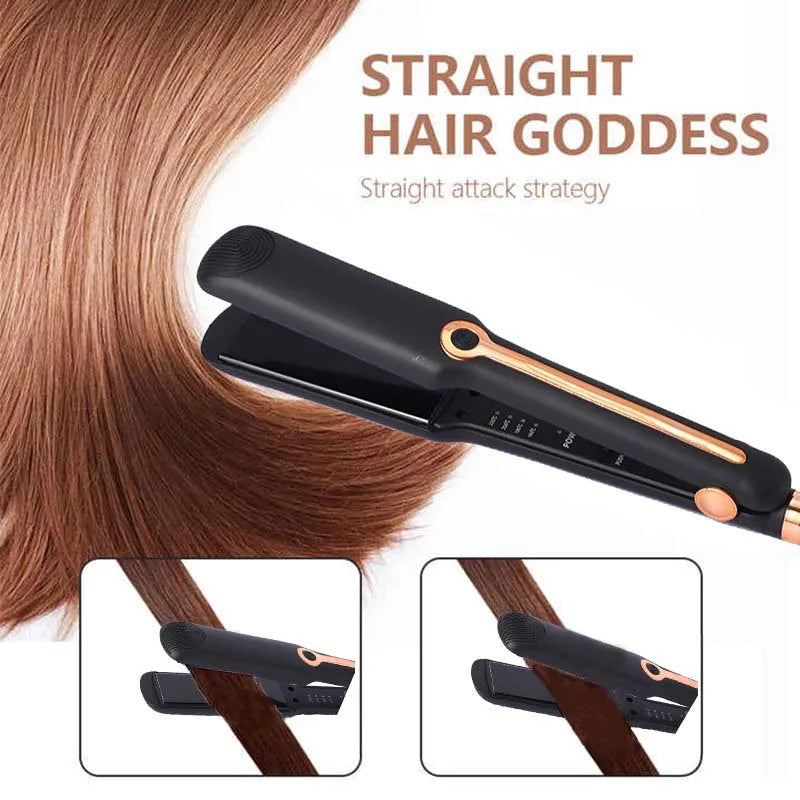 Professional Hair Straightener Portable 2 In 1 Electric Flat Iron Styling Tool And Curler