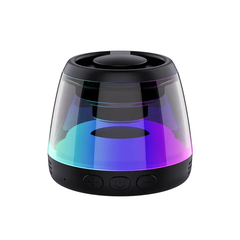 Magnetic Bluetooth speaker RGB mini portable magnetic phone holder ring wireless sound box Bluetooth speaker tower