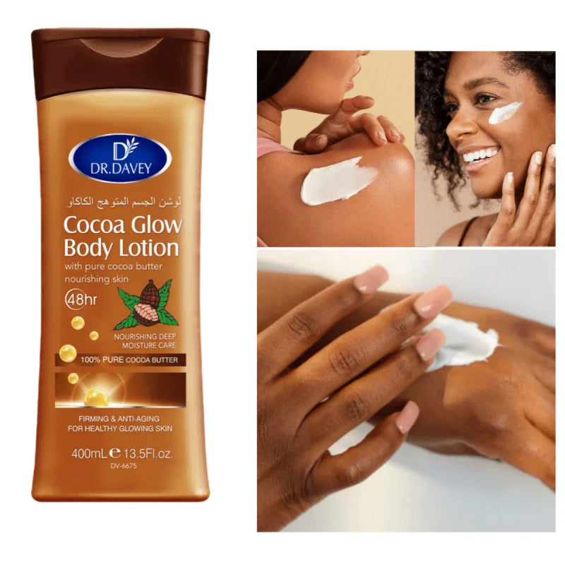 Cocoa Butter Body Lotion - Unisex 13.530 Ounce No Alcohol Moisturizing Cream for All Skin Types