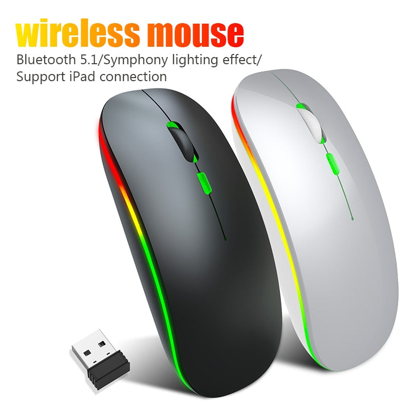 Pc Gamer  Wireless Bluetooth Silent Mouse 4000 DPI For MacBook Tablet Computer Laptop PC Mice Slim Quiet 2.4G Wireless Mouse