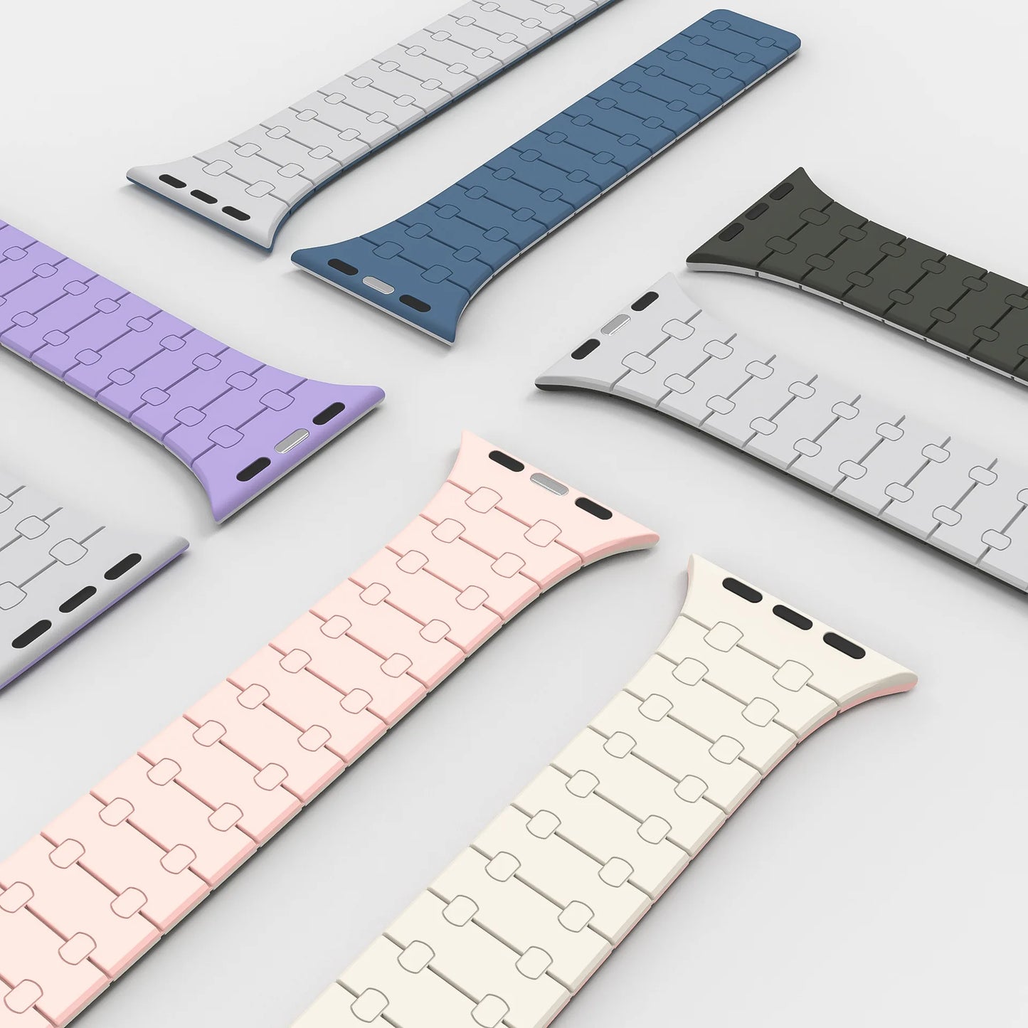 Magnetic Silicone Strap For Apple Watch Ultra band 49mm 45mm 41mm bracelet correa 40mm 44mm 38mm 42mm iWatch series 8 SE 7 6 5 4