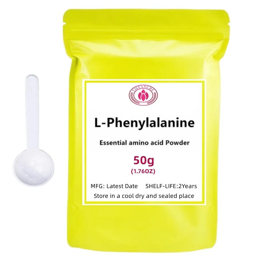 50-1000g L-Phenylalanine Powder Essential amino acid \ amino acid Nutritional Supplement / Whitening Skin / Facial Moisturizer