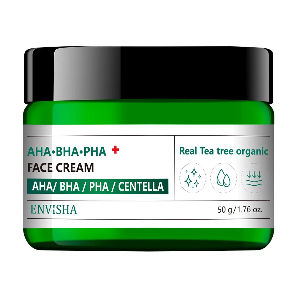 ENVISHA Collagen & Hyaluronic Acid Face Cream for Women Anti-Wrinkle Moisturizing Night Cream Skin Care Anti-Aging Pore Minimization Whitening 50ml