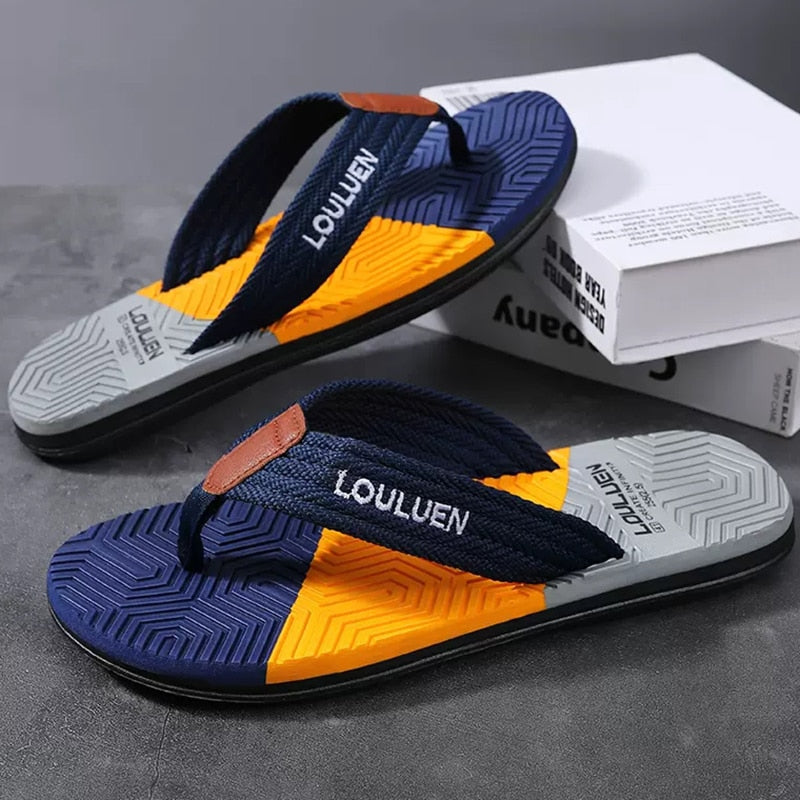 High Quality Brand Men Flip Flops Summer Beach Flip Flops Fashion Breathable Casual Beach Slippers Outdoor