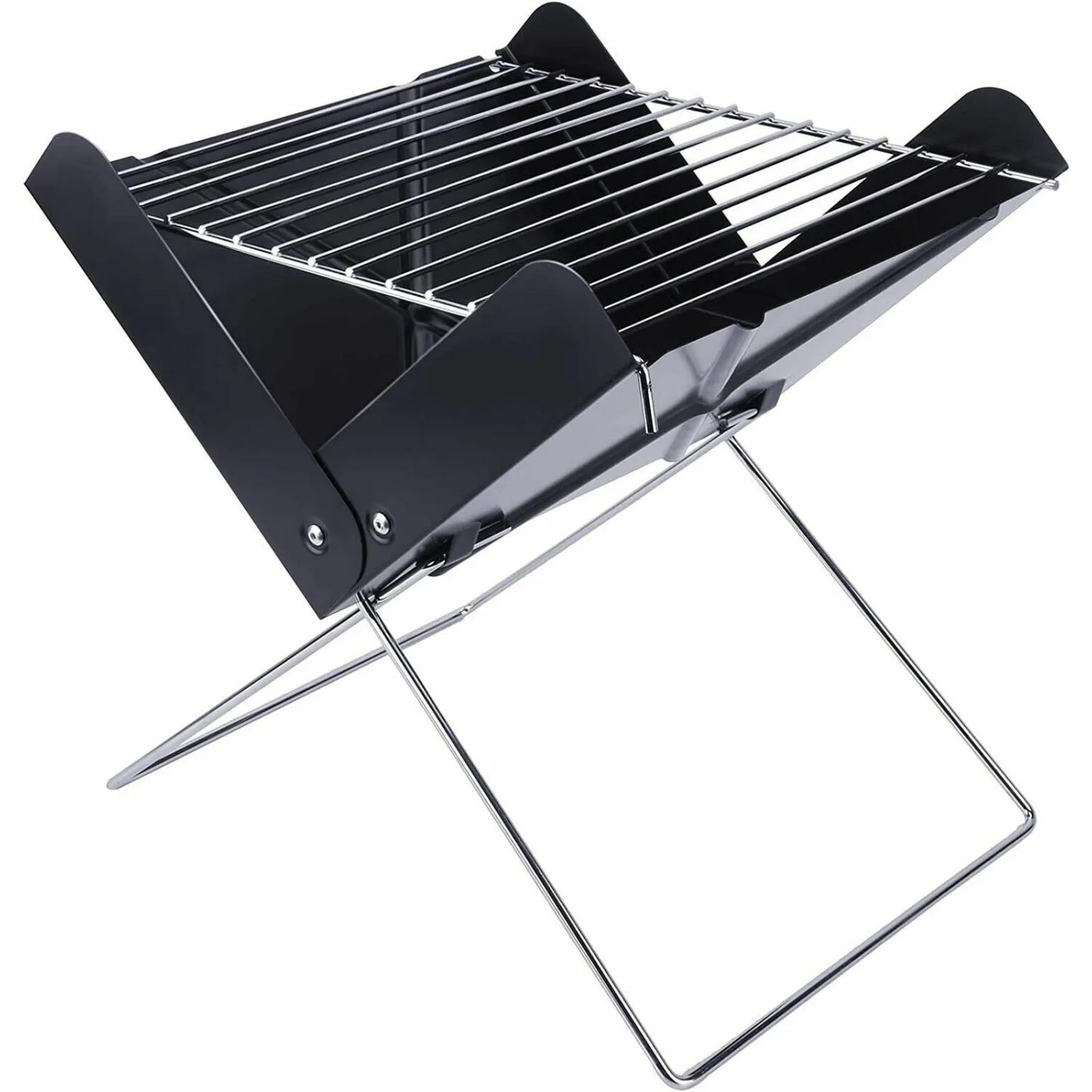 US 12''/20” Portable Foldable Detachable Outdoor Charcoal BBQ Grill