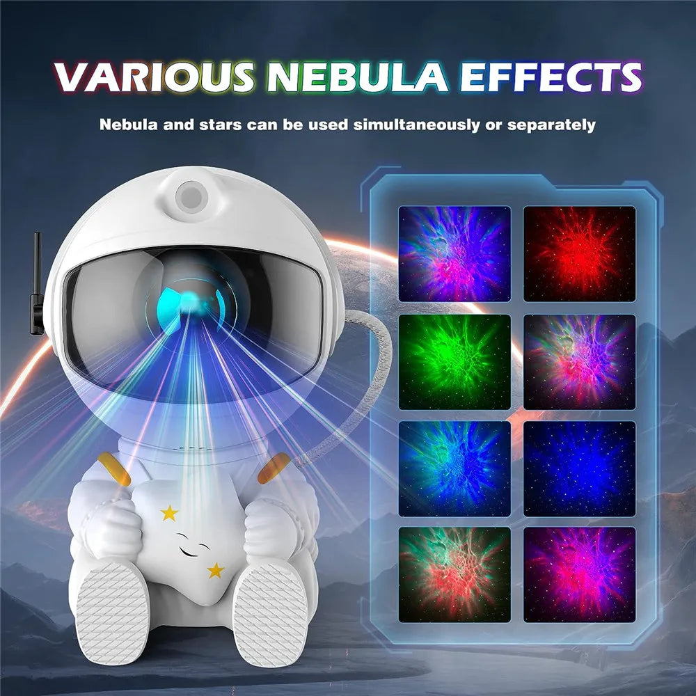 Star Projector Galaxy Night Light Astronaut Space Projector LED Lamp for Bedroom Home Decorative kids gift