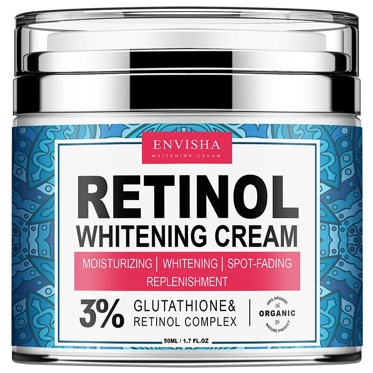 ENVISHA Collagen & Hyaluronic Acid Face Cream for Women Anti-Wrinkle Moisturizing Night Cream Skin Care Anti-Aging Pore Minimization Whitening 50ml