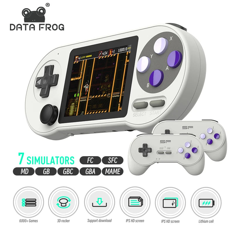 Portable Handheld Game Console 3 Inch IPS Retro Game Consoles Built-in 6000 Games Retro Video Games For Kids