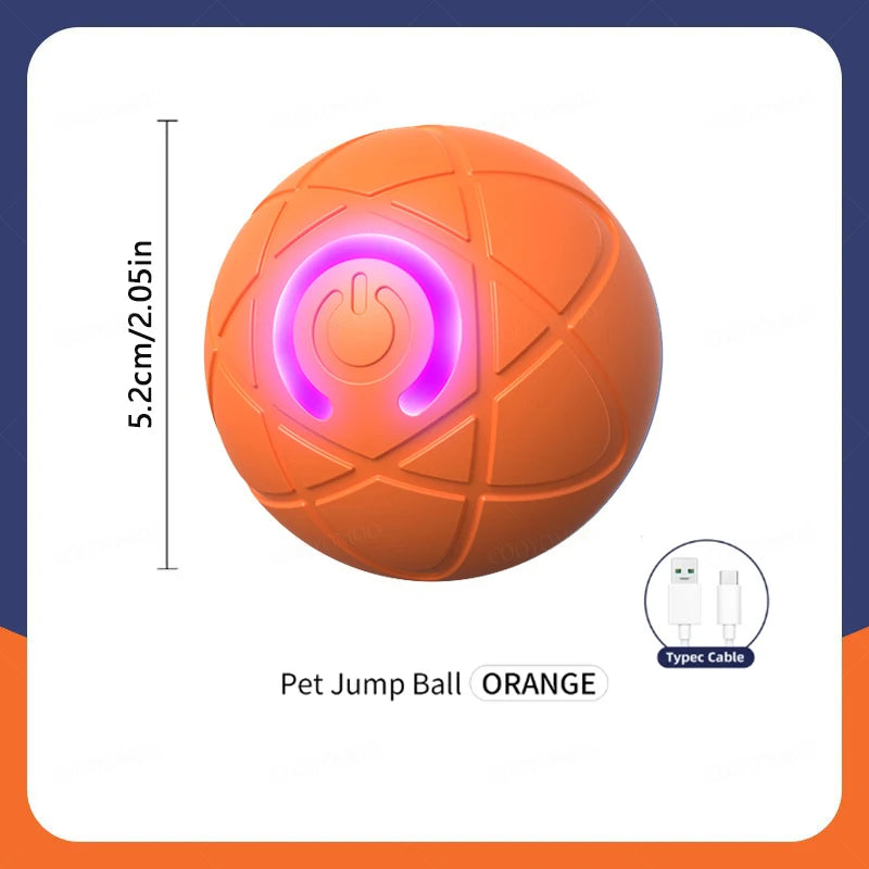 Smart Dog Toy Ball Electronic Interactive Pet Toy Ball USB Automatic Moving Bouncing for Puppy Birthday Gift Cat Products