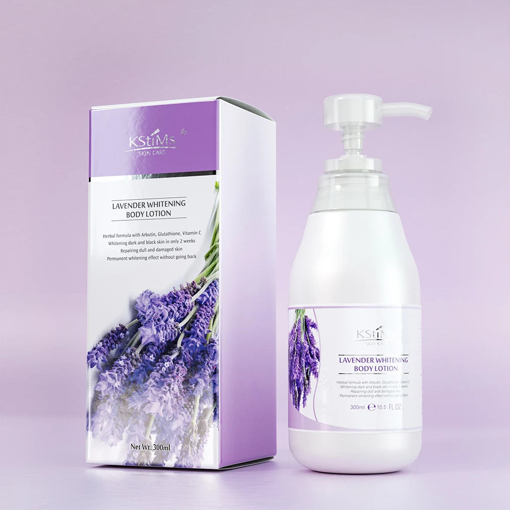 Korean Black Skin Organic Body Whitening Lotion 300g Moisturizing Brightening Aloe Vera Lemon Lavender Rose Scented for Unisex