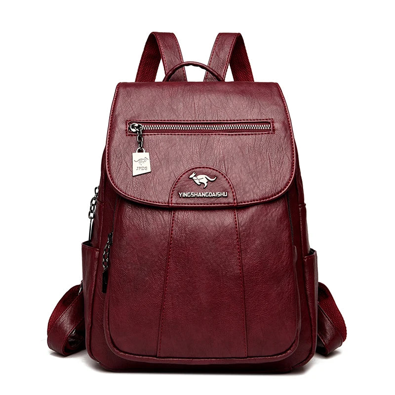 Women Leather Backpacks High Quality Vintage School & Travel Bag for Ladies & girls