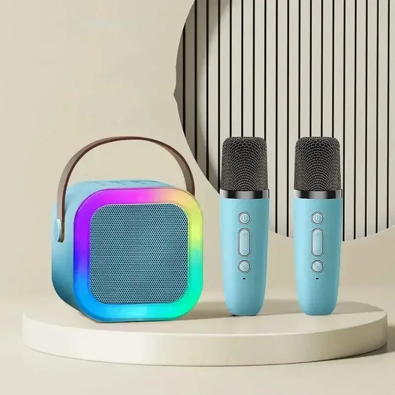 NEW Hot K12 Bluetooth Speaker Portable Home Cute Karaoke Mini Wireless Audio with Microphone K Song Family Singing Machine