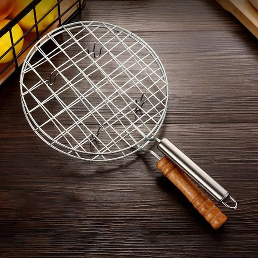 Wire Roaster Rack Stainless Steel Roasting Wire Roaster Baking Stainless Steel Easy-Grip Handle For BBQ