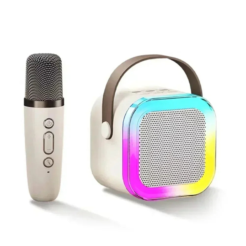 NEW Hot K12 Bluetooth Speaker Portable Home Cute Karaoke Mini Wireless Audio with Microphone K Song Family Singing Machine