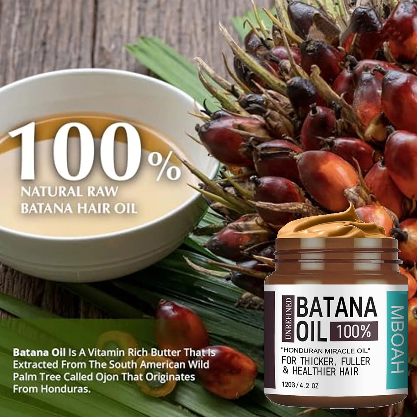 Batana 100% Hair Nutrition Oil, Fuller, Thicker, Healthier Hair - Great Men Conditioner silky Haircare
