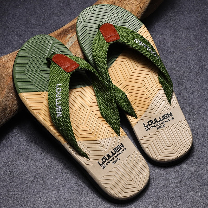 High Quality Brand Men Flip Flops Summer Beach Flip Flops Fashion Breathable Casual Beach Slippers Outdoor