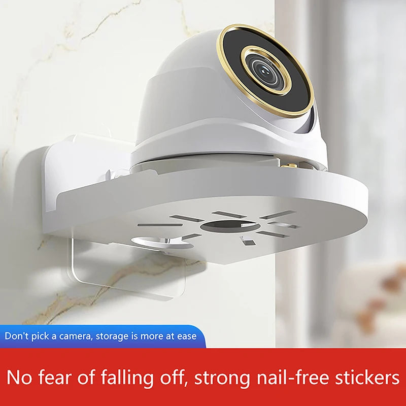 Punch-Free Security Surveillance Camera Stand New Traceless Wall-Mounted Bracket Home Self-Adhesive Drill-free Fixer 1pcs