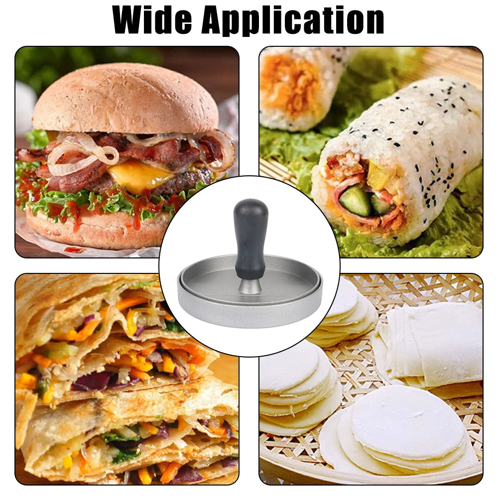 Household Round Hamburger Food BBQ Kitchen Gadgets Beef Pie Meat Press