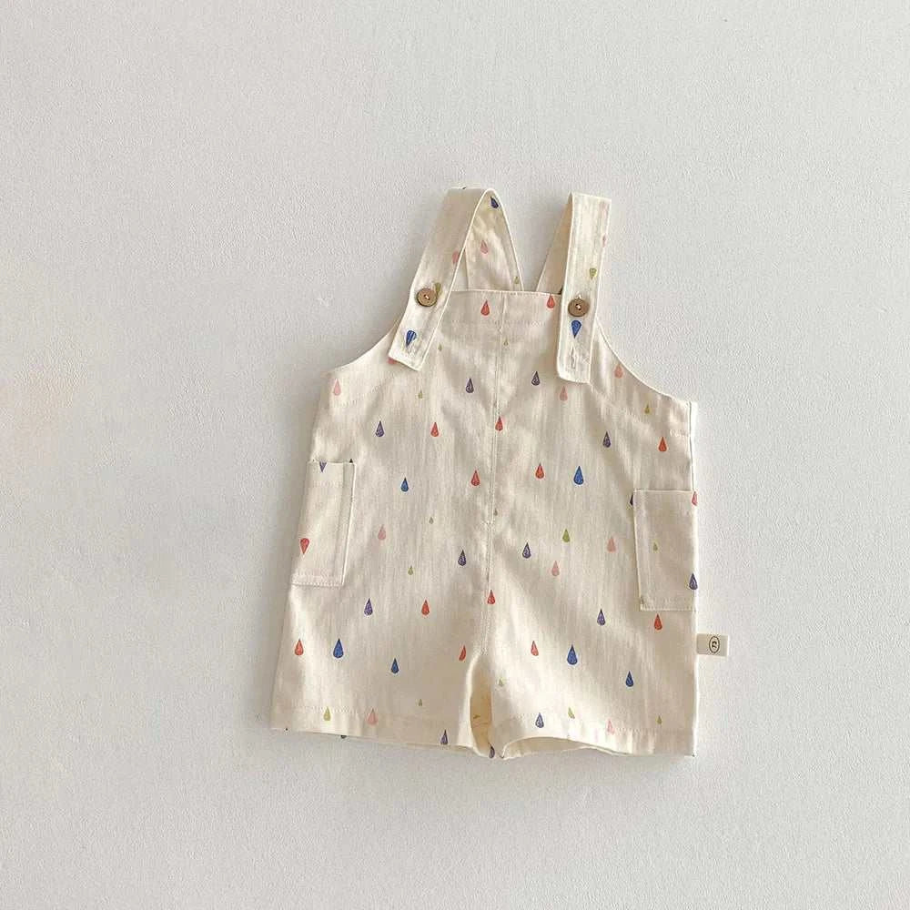 Unisex Spring Kids Clothes Fashion Overalls Polk Dot Jumpsuits Striped Overalls Children Play Suit