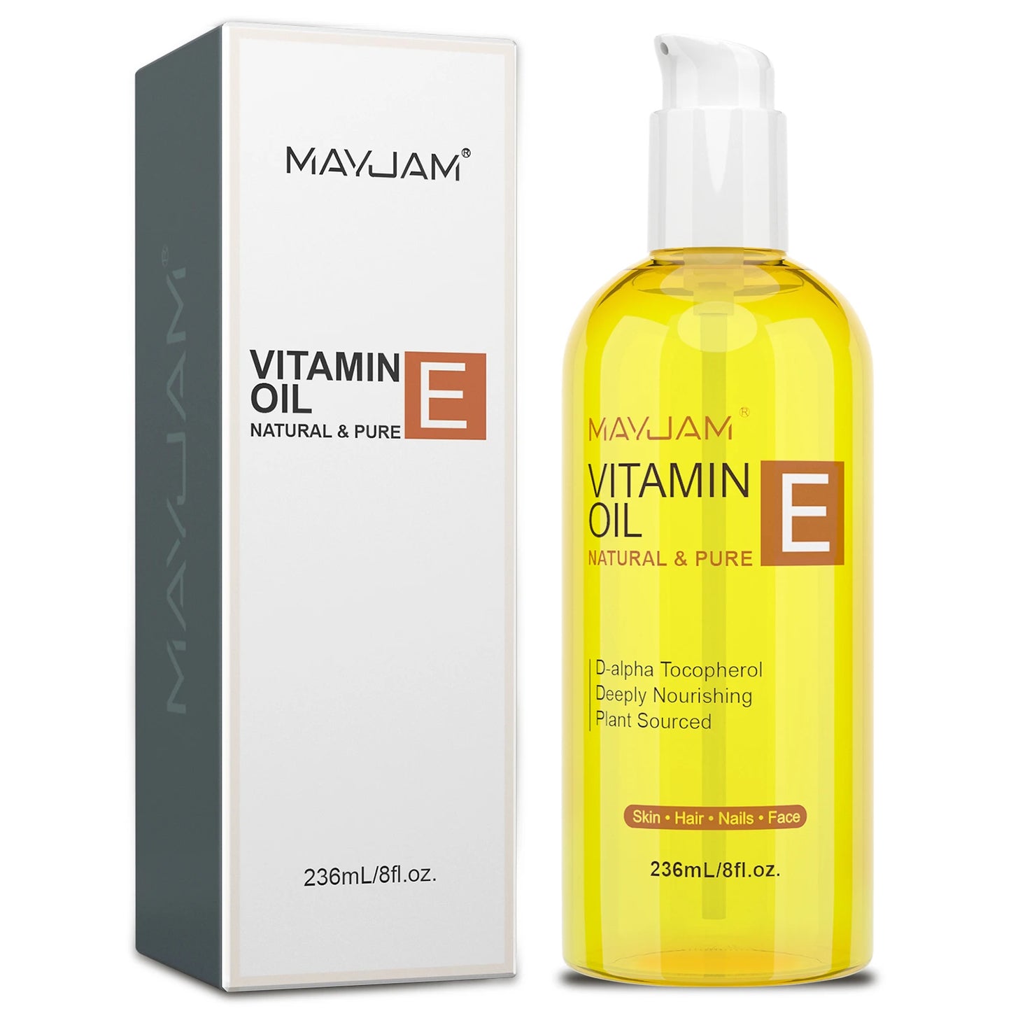 MAYJAM Natural & Pure Vitamin E Oil Skincare Moisturizing Brighten Skin Tone Face Care Oil