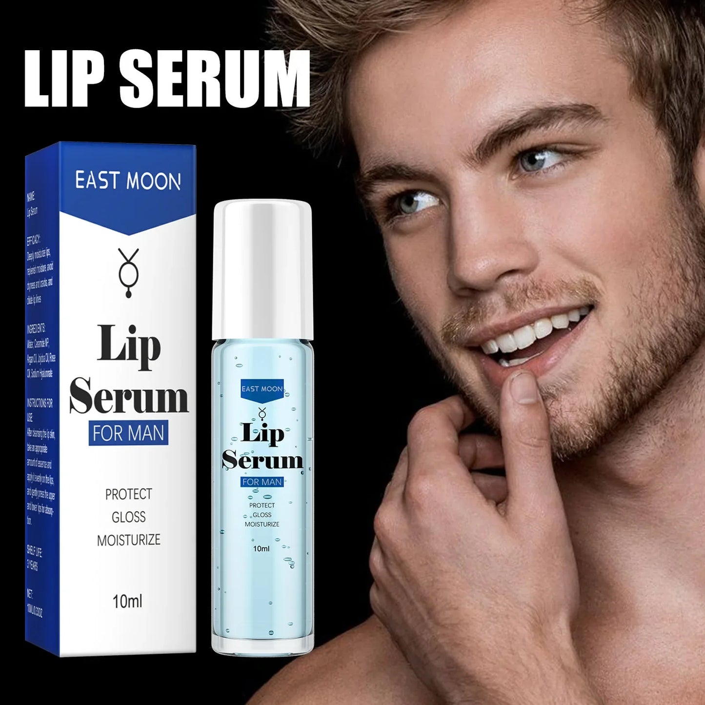 Lip Serum for Men Hydrating Fine Lines Moisturizing Skin Anti Cracking Lip Essence