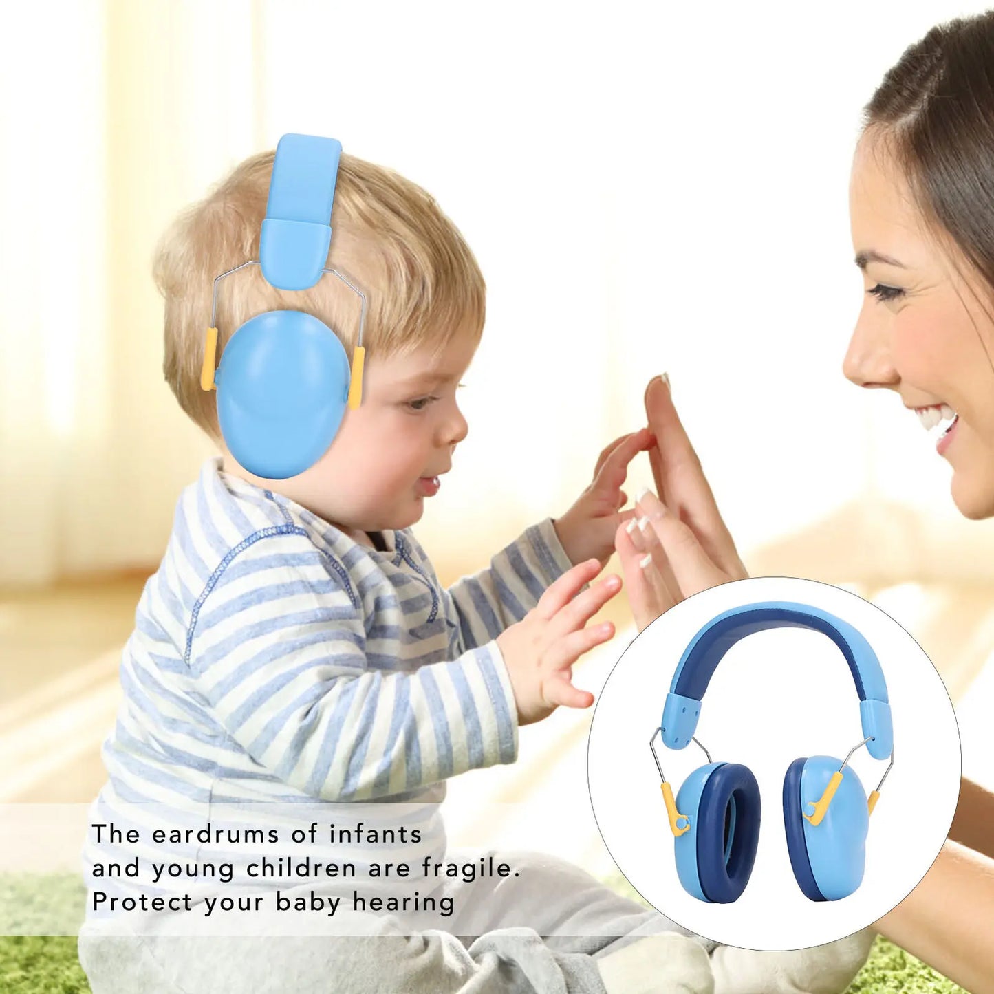 Ear Protection for kids Earmuffs Baby Noise Reduction hearing children Protector muffs Adjustable Safety NRR 25db