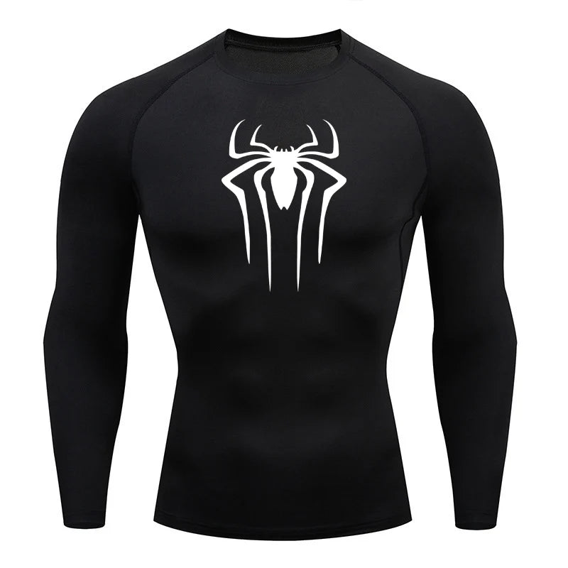 Sports Second Skin Running T-shirt Men Fitness Long Sleeves Compression Shirt Workout Clothing