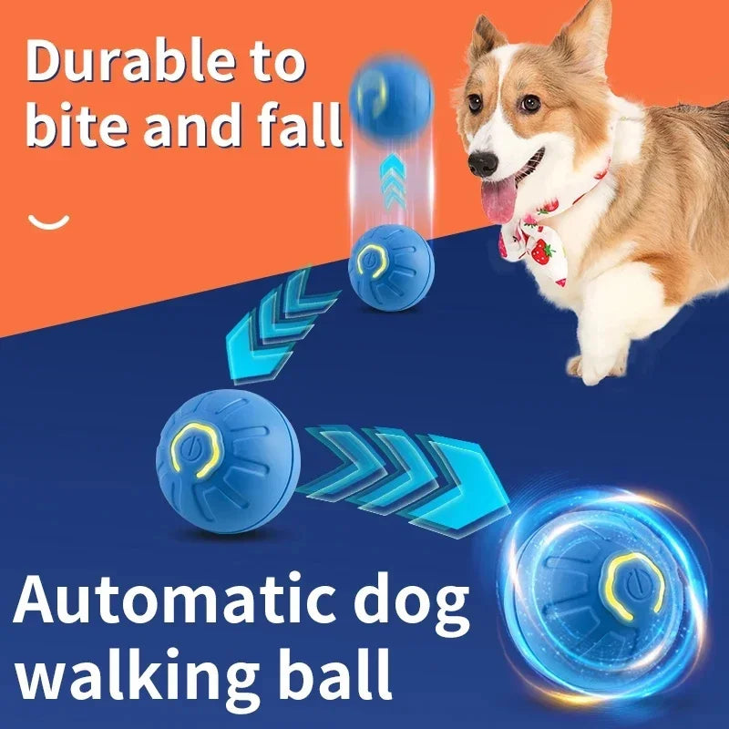 Smart Dog Toy Ball Electronic Interactive Pet Toy Ball USB Automatic Moving Bouncing for Puppy Birthday Gift Cat Products