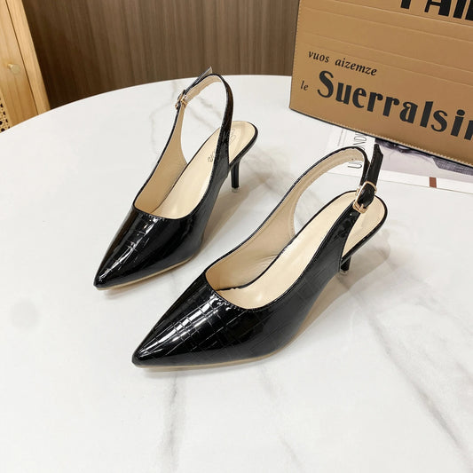 Large Size Fashion Korean Summer Sandals for Women Elegant Temperament High Heels