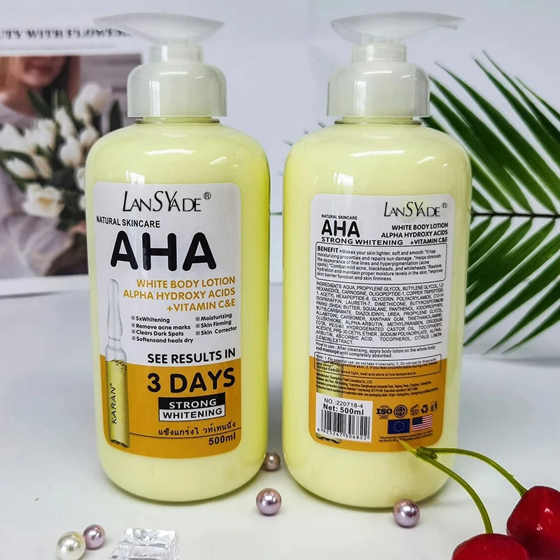 Whitening Body Cream Vitamin C&E Moisturizing Lightening Body Lotion Acne Marks Skin Care