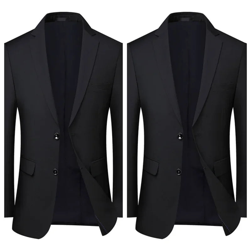 2023High-quality solid color (suit + vest + trousers) Men's business formal suit  business suit and best man