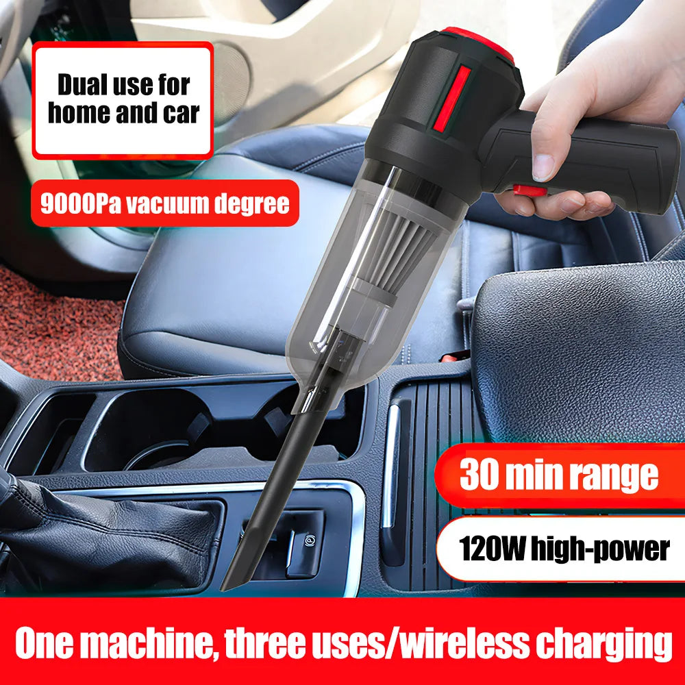 Handheld Vacuum Cleaner Portable Air Duster Wet/Dry Wireless Mini Electric Air Blower for Car Sofa Computer Keyboard