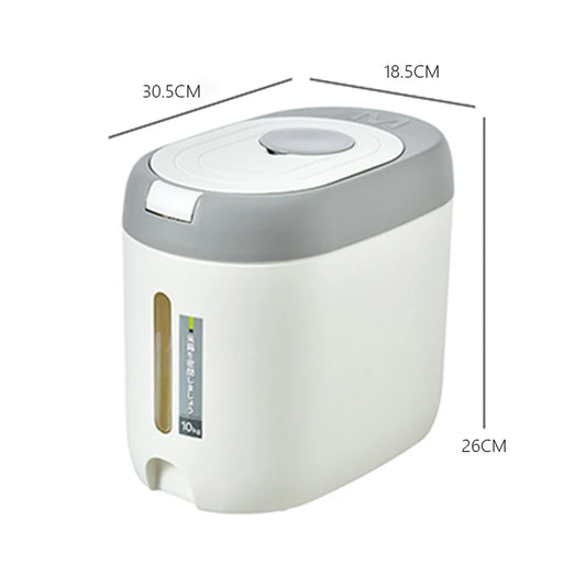 XIAOGUI 5KG/10KG Rice Dispenser Kitchen Organizer And Storage Container Home Box Cereal Jar Botes Cocina Almacenaje Alimentos