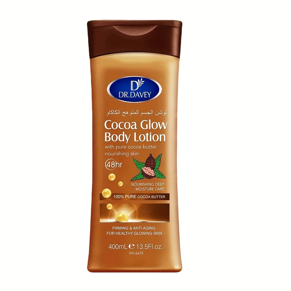 Cocoa Butter Body Lotion - Unisex 13.530 Ounce No Alcohol Moisturizing Cream for All Skin Types