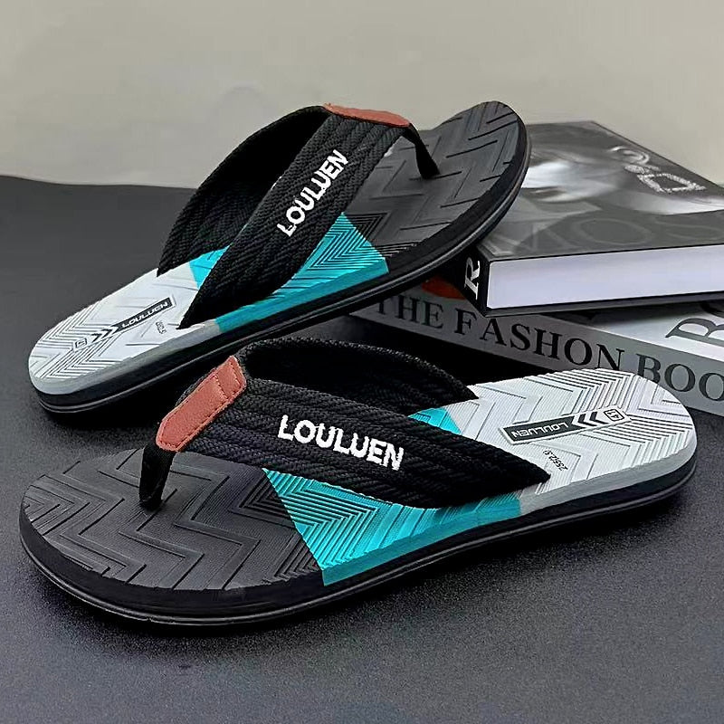 High Quality Brand Men Flip Flops Summer Beach Flip Flops Fashion Breathable Casual Beach Slippers Outdoor