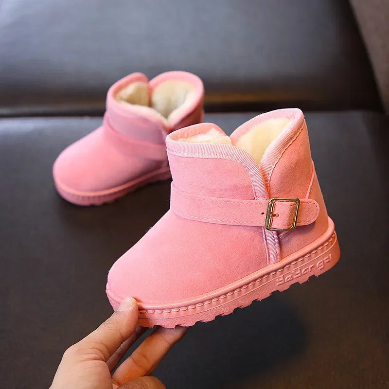 Girls Boys Cotton Snow Boots Warm Kids Boots Boy Winter Cotton Shoes Sneakers